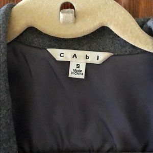 CAbi gray wool sweater jacket
